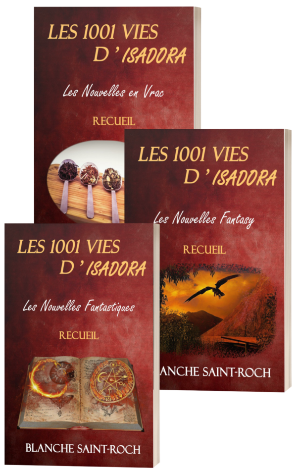 Couvertures des recueils Les 1001 vies d'Isadora
